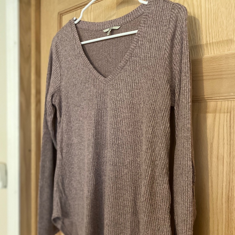 BKE purple/pink soft knit long sleeve